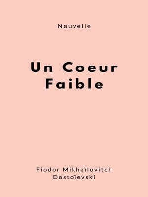 cover image of Un coeur faible